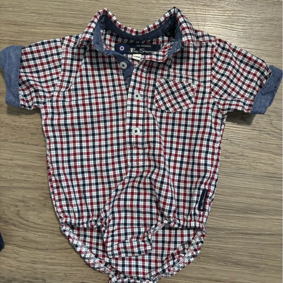 Two Piece Plaid Shirt & Pants, 3-6M - Picture 2 of 4